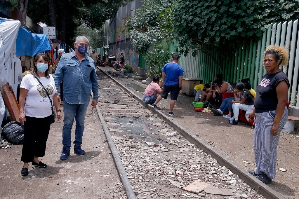 Campamento de migrantes en Vallejo. Foto José Antonio López/ archivo