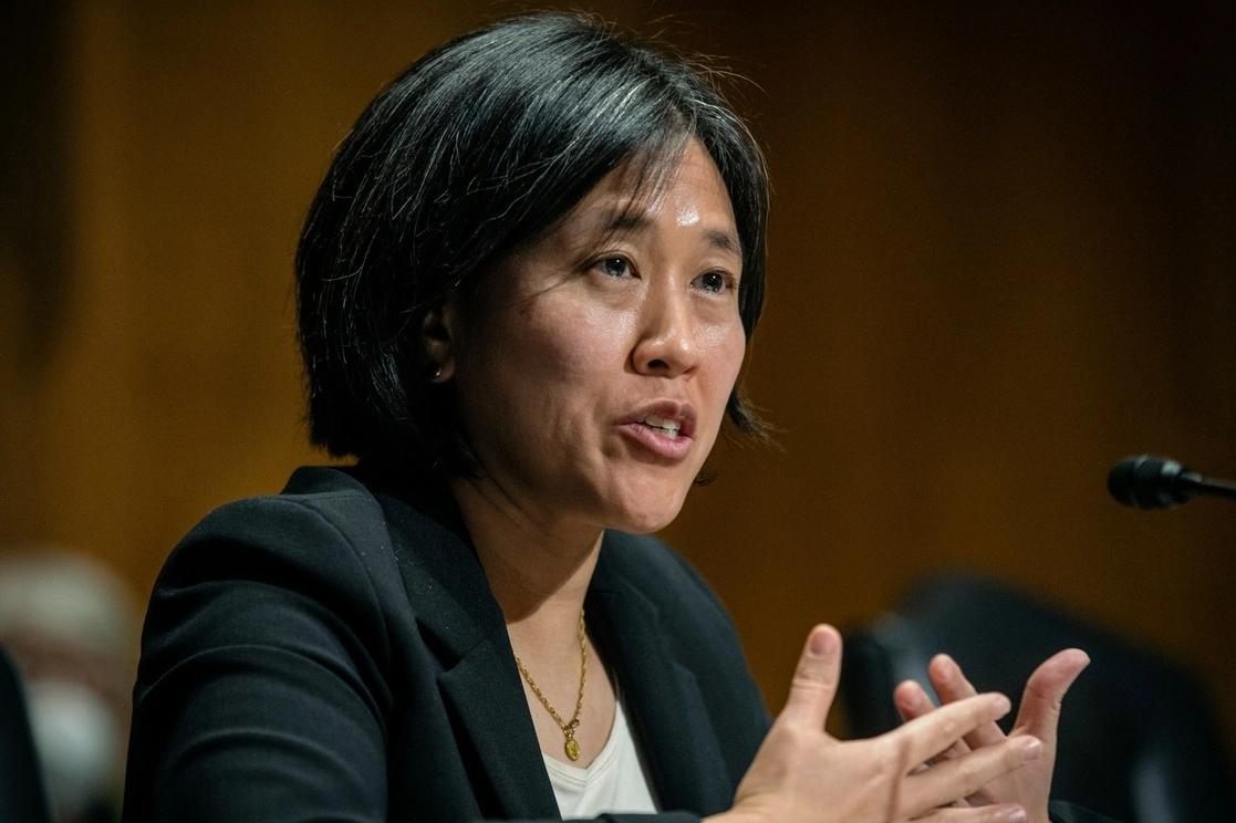 La representante comercial de Estados Unidos, Katherine Tai, felicitó al gobierno de México por ayudar a resolver el conflicto laboral Panasonic Automotive Systems, un productor de partes de automóviles ubicado en Reynosa. Foto Ap / Archivo