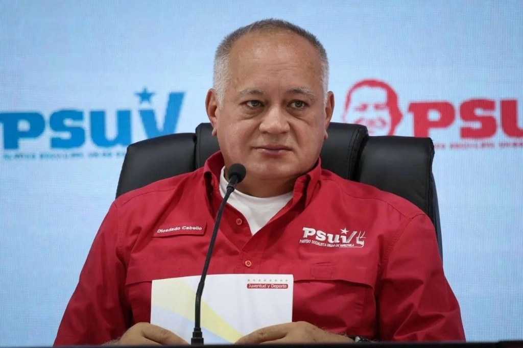 Diosdado Cabello, ministro venezolano del Interior, aseguró ayer que la salida de Edmundo González fue “conversada”. Foto Europa Press 