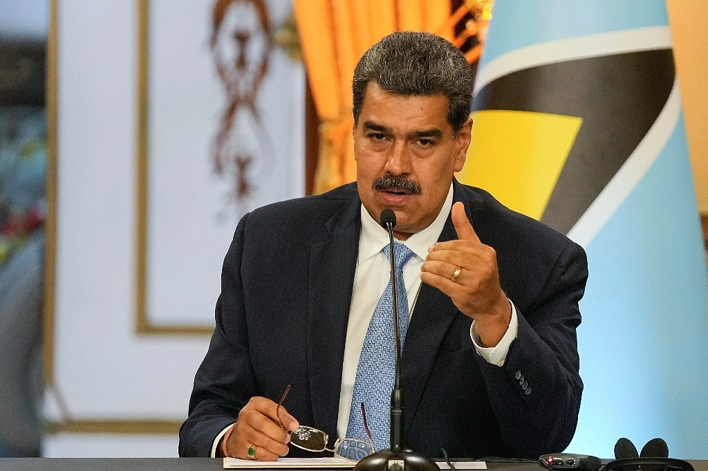 El presidente Nicolás Maduro en mensaje para medios el pasado 6 de octubre. Foto Ap