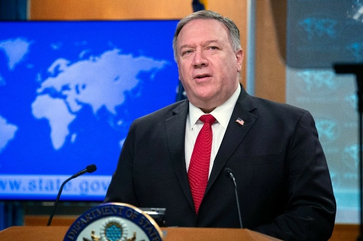 Michael Pompeo resaltó las violaciones en Cuba, Venezuela, China e Irán. Foto Ap