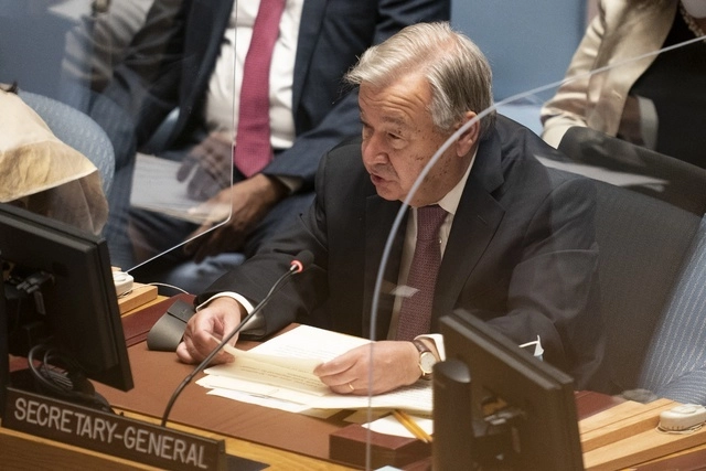 Antonio Guterres, secretario general de la Organización de Naciones Unidas (ONU). Foto Ap / Archivo