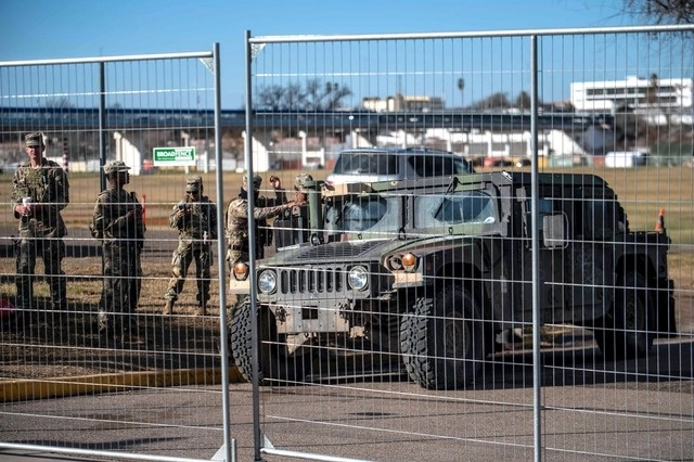 Miembros de la Guardia Nacional de Texas en imagen de archivo. Foto Afp