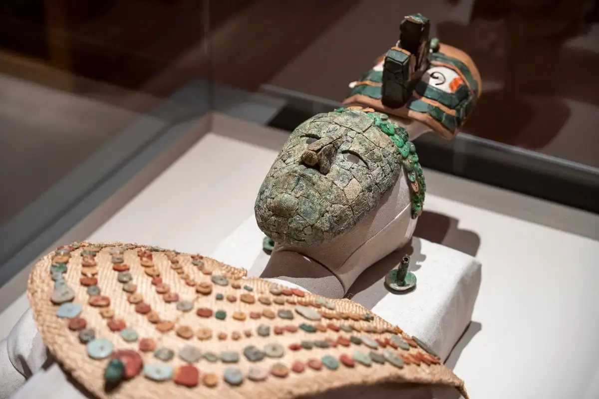 El ajuar funerario de la Reina Roja de Palenque es uno de los mayores atractivos y se exhibe en el museo Thyssen-Bornemisza.