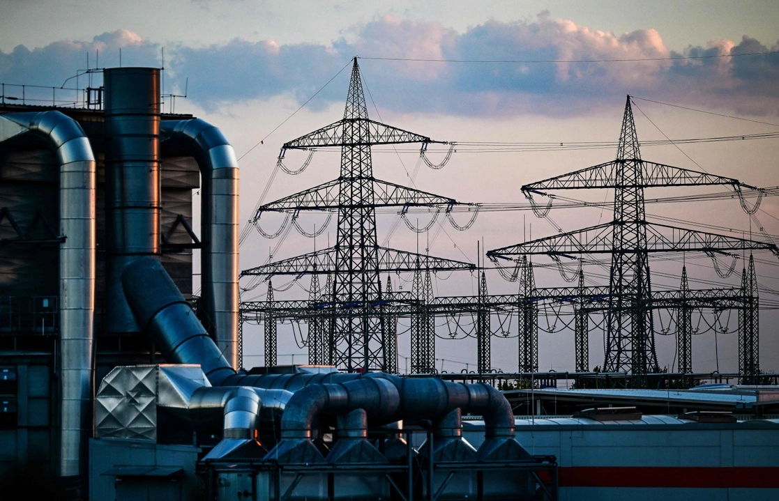 Torres de energía en una zona industrial en Herne, Alemania. Foto Afp
