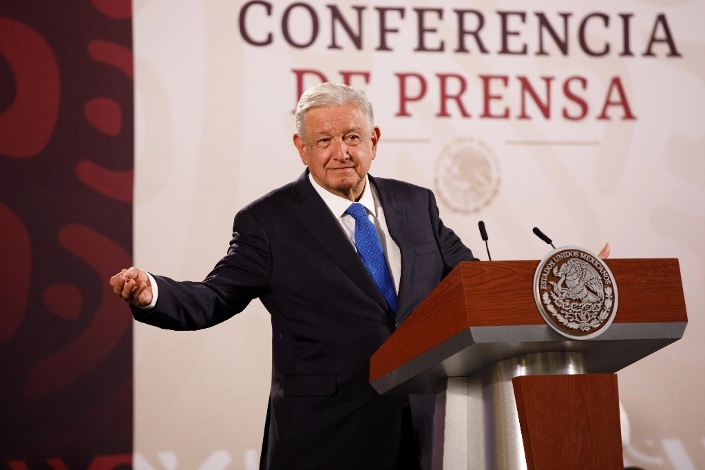 El presidente de México, Andrés Manuel López Obrador, durante su conferencia matutina en Palacio Nacional, en la Ciudad de México, el 12 de agosto de 2024. Foto Pablo Ramos