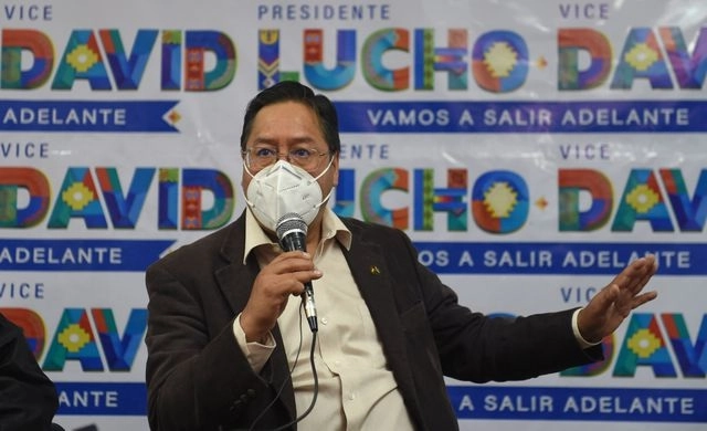 Luis Arce, candidato del MAS a la presidencia del Bolivia mantiene las preferencias del voto rumbo a los comicios del 18 de octubre. Foto Afp 