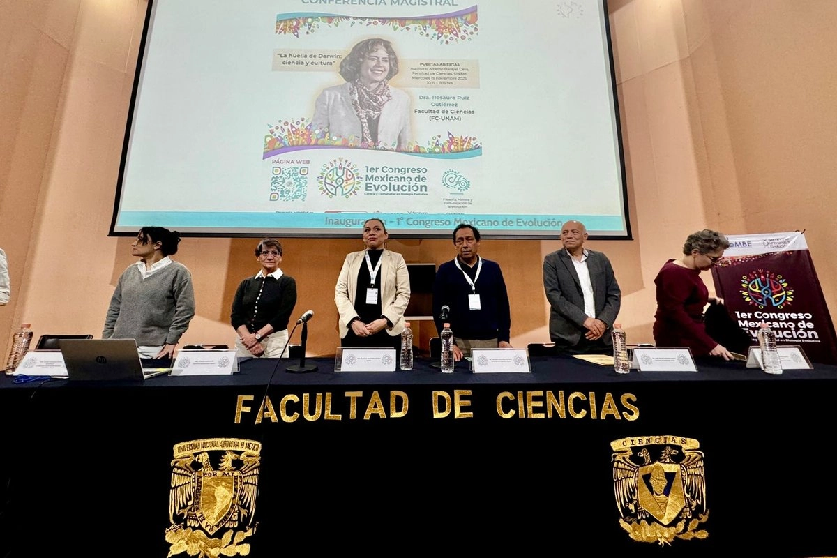 El Primer Congreso Mexicano de Evolución “es ante todo una oportunidad para reconocer que la ciencia evolutiva en México tiene la capacidad, la creatividad y la profundidad para ocupar un lugar central en la conversación internacional”, se destacó en el evento inaugural. Foto 