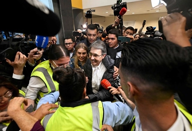 El ex capo, de 67 años, pisó su tierra natal por primera vez tras ser extraditado en 2001 a EU. Foto Afp