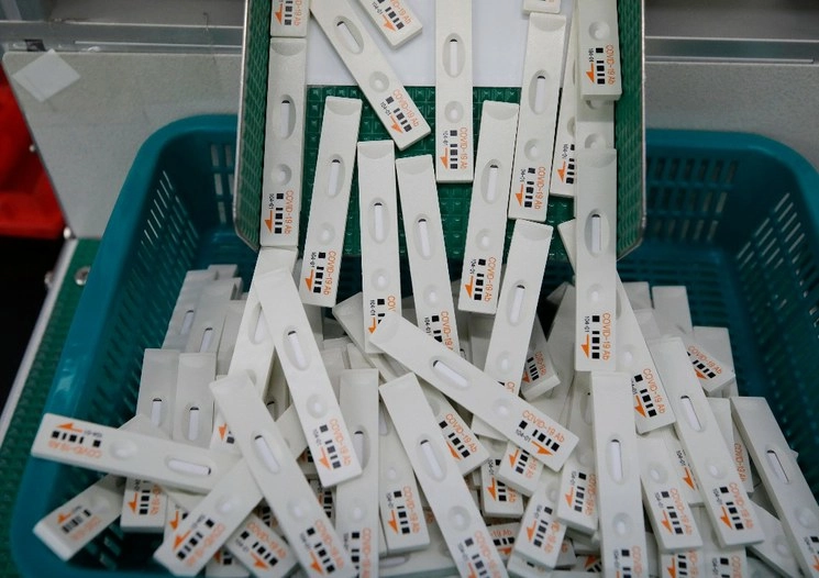 Pruebas utilizadas para diagnosticar Covid-19. Foto AP