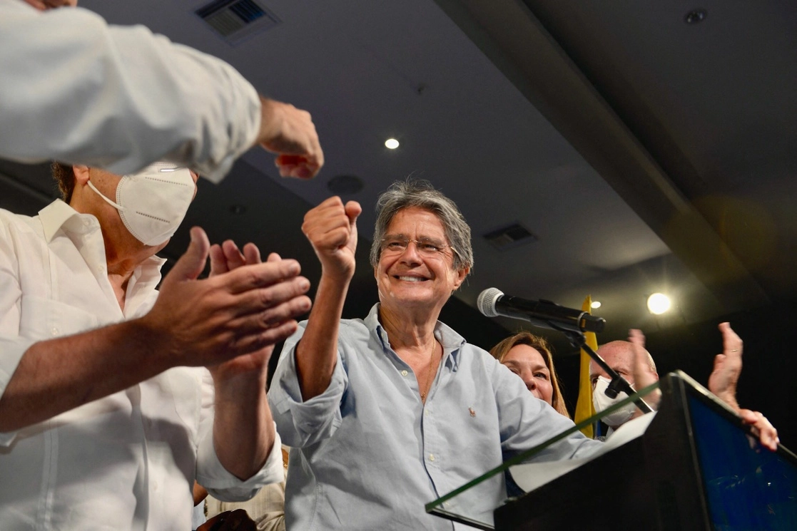 El Presidente electo celebra su triunfo. Foto Afp