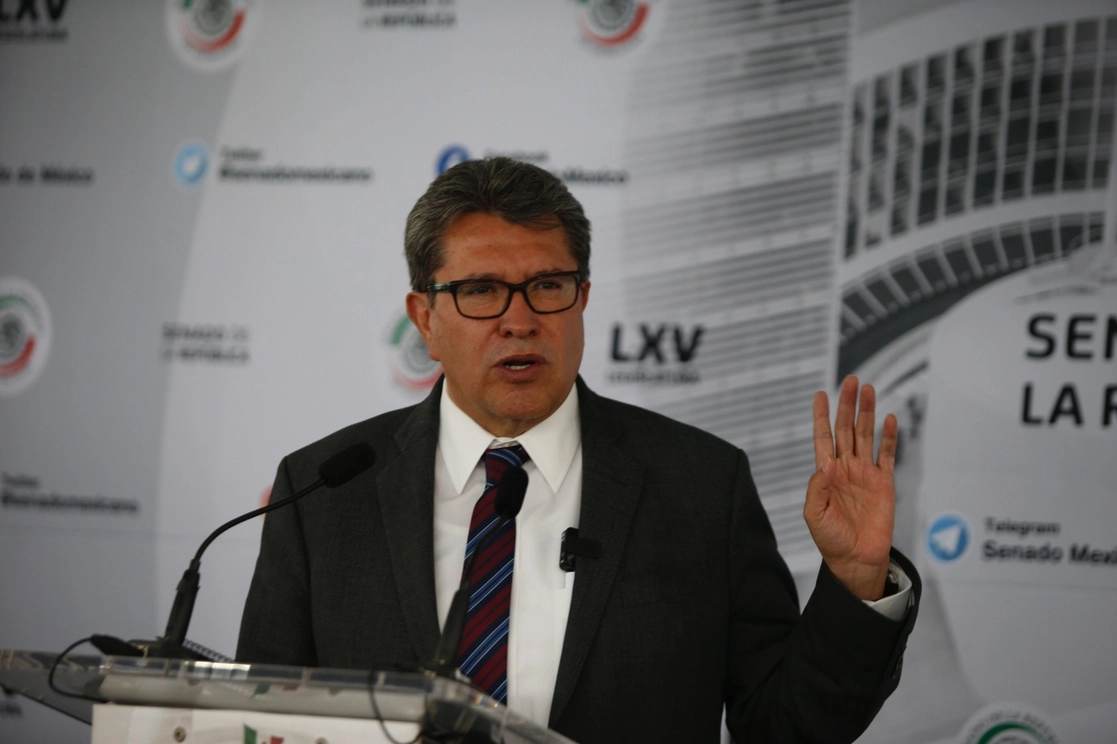Ricardo Monreal en el Senado. Foto Guillermo Sologuren/ archivo