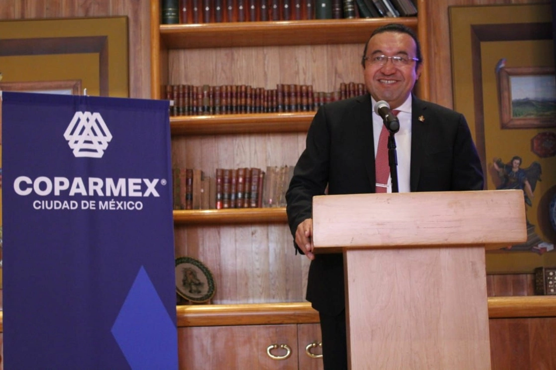 Armando Zúñiga, presidente de la Coparmex CDMX, en imagen de archivo. Foto tomada de la cuenta de Twitter @Armando_ZunigaS