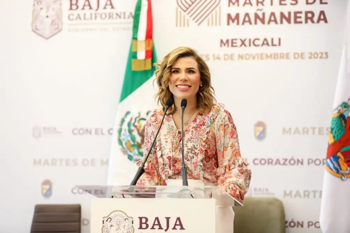 La gobernadora de BC, Marina del Pilar Ávila en imagen de archivo. Foto 
