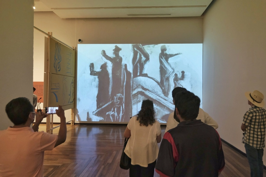 La fuerza y virilidad de los trazos del pintor muralista José Clemente Orozco se pueden apreciar en la más reciente exposición que le dedica el Museo Cabañas en Guadalajara, Jalisco. Foto cortesía de la Secretaría de Cultura de Jalisco
