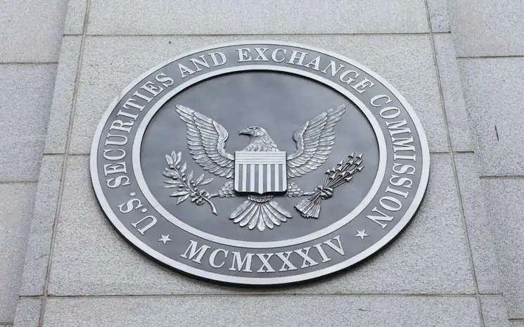 El emblema de la Comisión de Bolsa y Valores de Estados Unidos