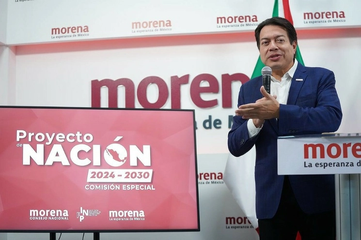 Mario Delgado en imagen tomada e su cuenta de twitter.