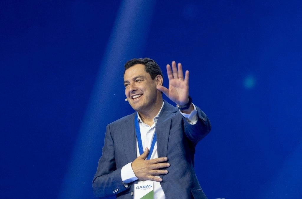 El titular del gobierno autonómico de Andalucía del derechista Partido Popular, Juan Manuel Moreno Bonilla. Foto Europa Press / Archivo 