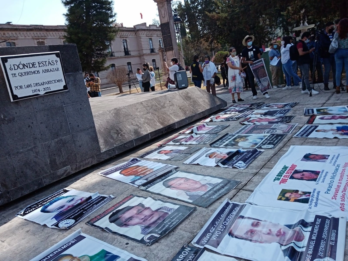 Protesta en Morelia, Michoacán por las personas desaparecidas. Foto Ernesto Martínez Elorriaga /Archivo