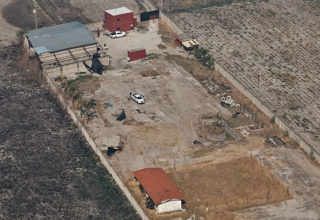 Vista aérea del rancho Izaguirre en Teuchitlán, Jalisco. Foto 