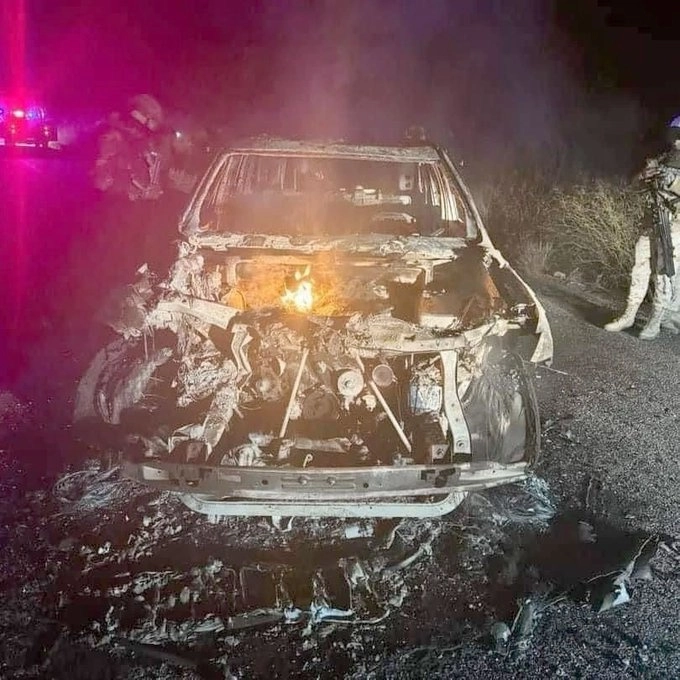 Un grupo armado atacó a vehículos en los que viajaban los migrantes. Foto tomada de redes sociales