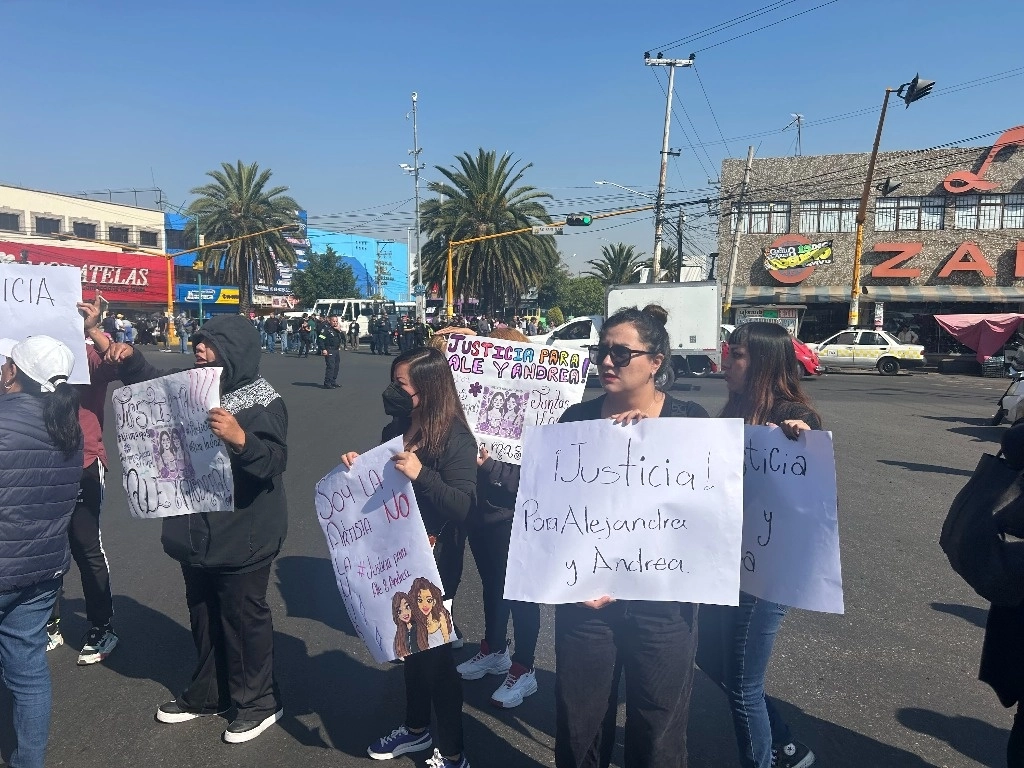 Aspectos de la protesta. Foto René Ramón