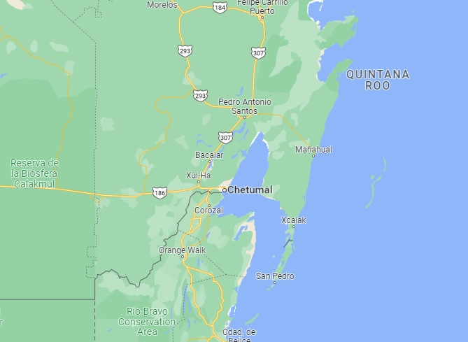 El cuerpo de una mujer con signos de violencia, fue hallado en la colonia Zona de Granjas en Chetumal. Google Maps