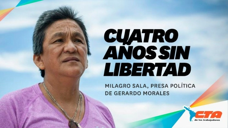 Imagen que difundió hoy la Central de Trabajadores de Argentina.