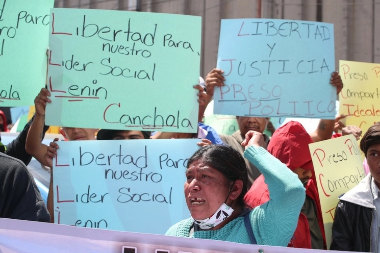 Protesta en el Reclusorio Oriente de la CDMX para exigir la liberación de presos polóiticos. Foto Alfredo Domínguez/ archivo
