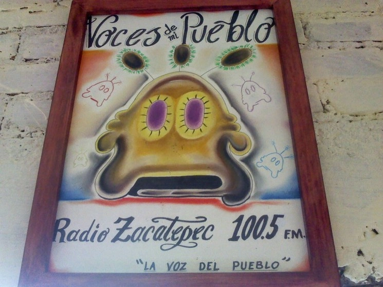 Miguel López Vega es miembro de la radio comunitaria de Zacatepec. Imagen tomada del sitio zacatepecradio.blogspot.com
