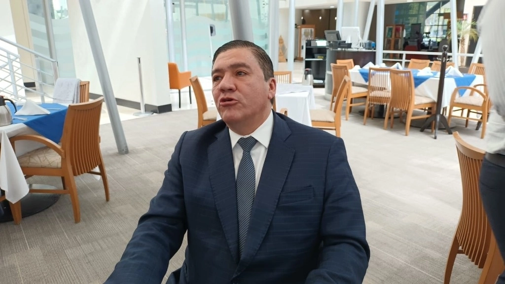 Jorge Antonio Rodríguez Medrano, candidato de Morena para la alcaldía de Guanajuato, el 29 de enero de 2024. Foto Carlos García 