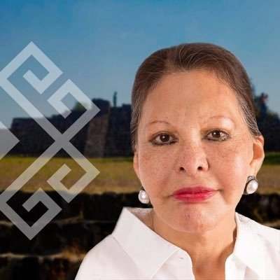 Olga Medina Serrano, alcalde de Los Reyes La Paz. Foto @OlgaMedinaSerr1
