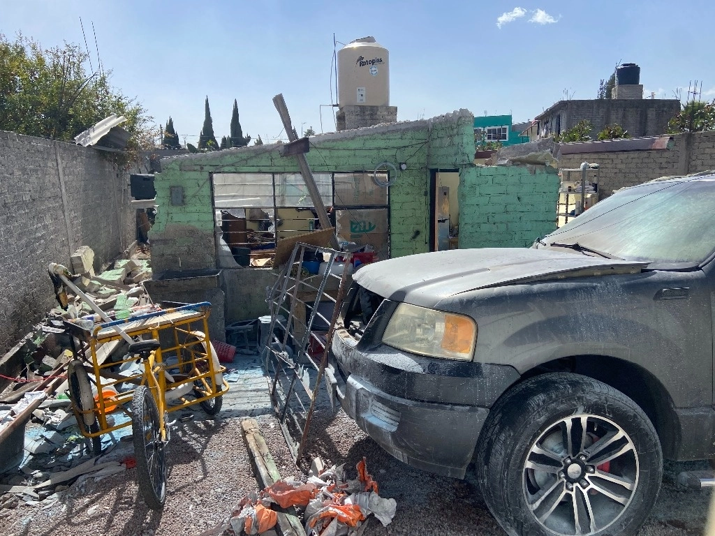La explosión, que dejó al menos ocho heridos, se registró en Tecámac, Estado de México, el 24 de enero de 2024. Foto Javier Salinas Cesáreo