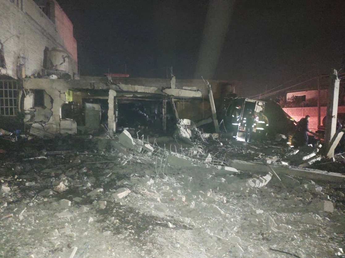 La explosión de un polvorín en Tultepec, Estado de México del pasado 25 d noviembre dejó dos muertos y cuatro heridos. Foto La Jornada