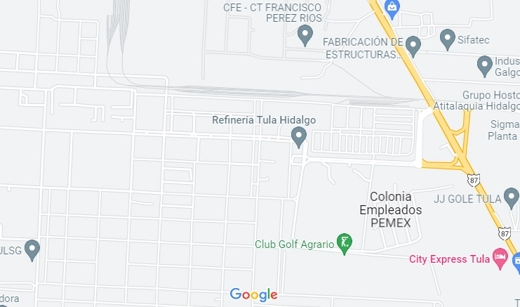Una explosión en la refinería Miguel Hidalgo dejo dos personas lesionadas. Foto Google Maps