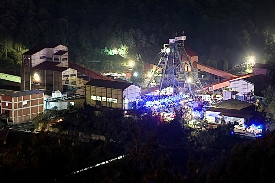 Se contabilizan 49 trabajadores atrapados luego de la explosión en la mina de carbón, en la provincia turca de Bartin, el 14 de octubre de 2022. Foto Afp