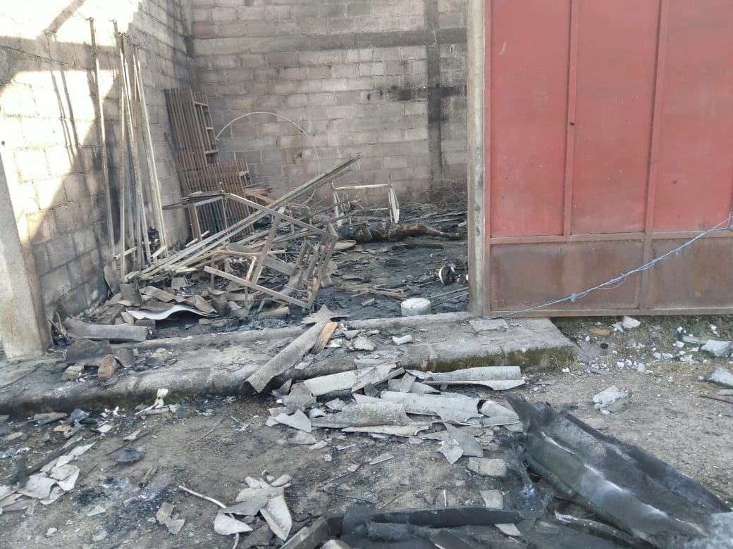 Así quedó la casa. Foto 'La Jornada'