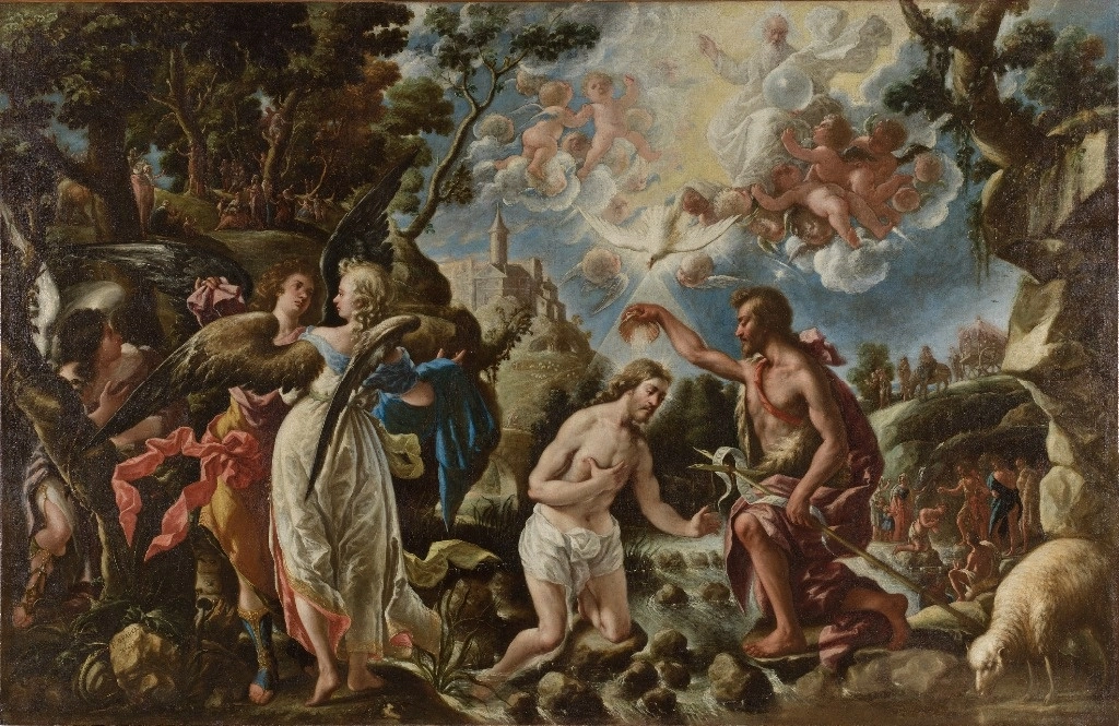 ‘El Bautismo de Cristo’ (1667), óleo sobre lienzo de Juan de Pareja. Foto © Archivo fotográfico del Museo Nacional del Prado 





