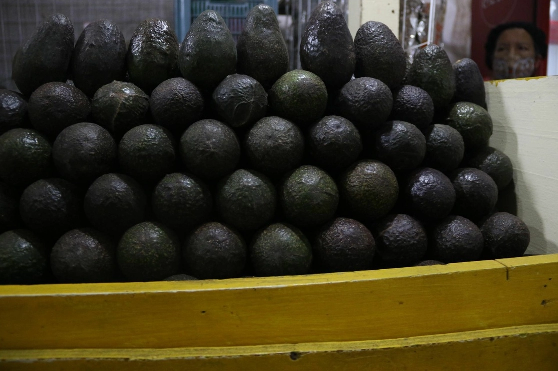 El aguacate es uno de los alimentos que exporta México. En la imagen, un puesto de aguacates en el mercado de La Merced, en la Ciudad de México. Foto / Archivo