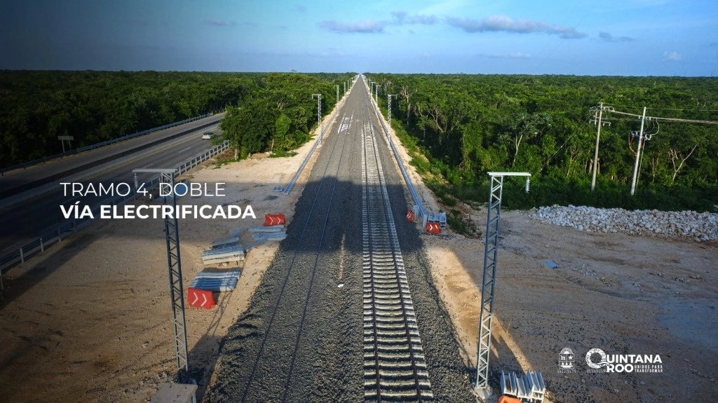 Obras del Tren Maya en imagen tomada de su perfil de X.