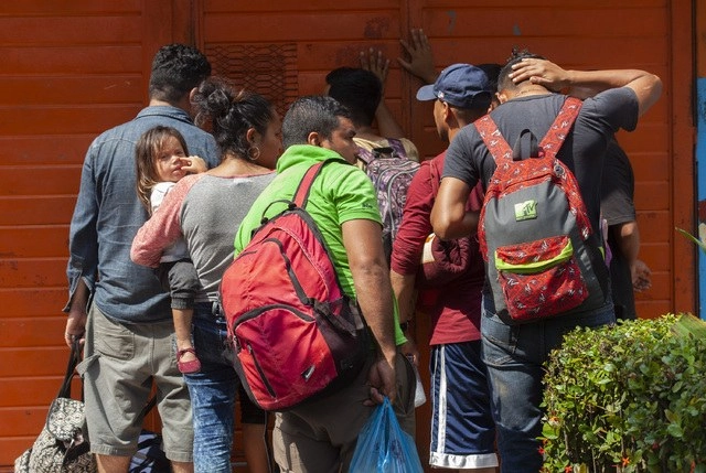 Migrantes en un albergue de la ciudad de Tapachula, Chiapas en imagen de archivo. Foto Víctor Camacho