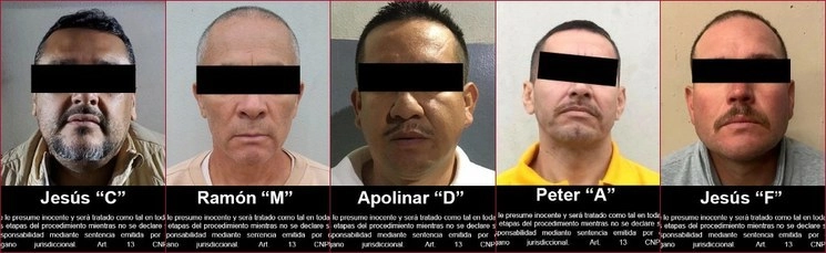 La Fiscalía General de la República entregó en extradición a los Estados Unidos a cinco presuntos delincuentes. Fotos cortesía de la FGR /Archivo