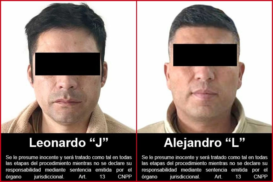 Imágenes de los extraditados difundidas por FGR 