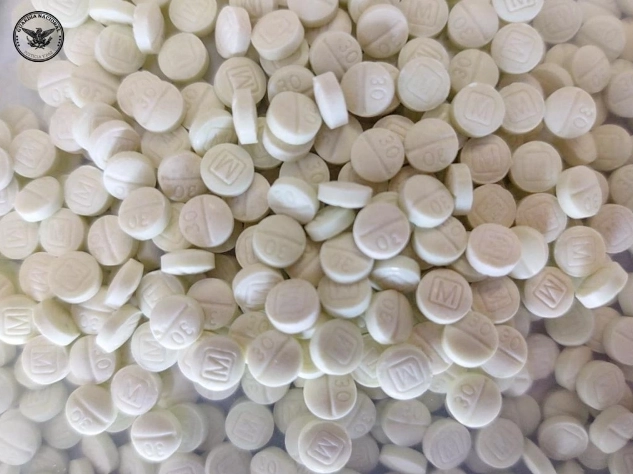 Decomiso de pastillas de metanfetamina. Foto tomada del Twitter de @GN_MEXICO_ / Archivo