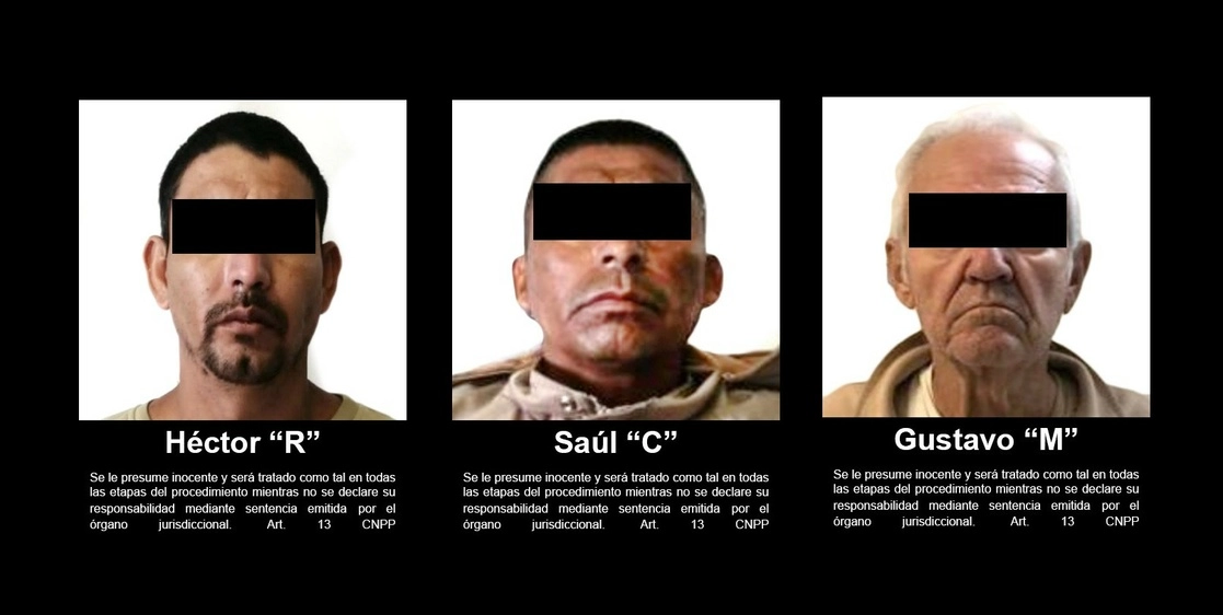 La Fiscalía General de la República informó de la extradición de tres connacionales que eran requeridos por la justicia de los Estados Unidos por diversos delitos. Imágenes cortesía de la FGR
