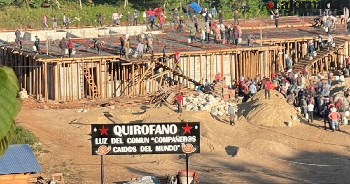 La Jornada - EZLN construye quirófano 'Luz del común'; resalta el esfuerzo  comunitario
