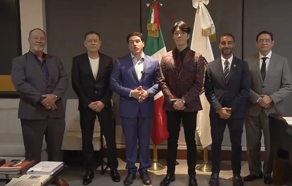 La empresa china Vessel presentó al gobernador de Nuevo León, Samuel García, un proyecto de trabajo en la entidad con una inversión inicial de 850 mdd. Foto @samuel_garcias