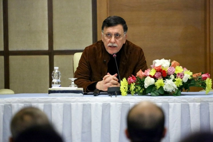 Fayez al Sarraj, jefe del Gobierno de Acuerdo Nacional libio (GNA), que es reconocido por la ONU. Foto Afp