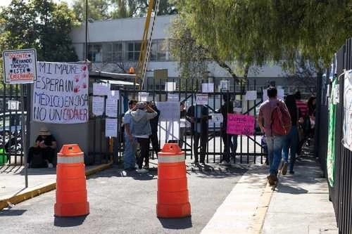Aspectos del paro en la facultad de Veterinaria en Ciudad Universitaria. Foto Pablo Ramos