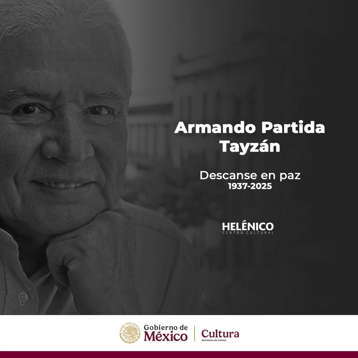 Partida Tayzan se distinguió por ser uno de los teóricos que introdujo el estructuralismo y la semiótica teatral en el análisis de la escena mexicana de los años 80 y 90. Foto